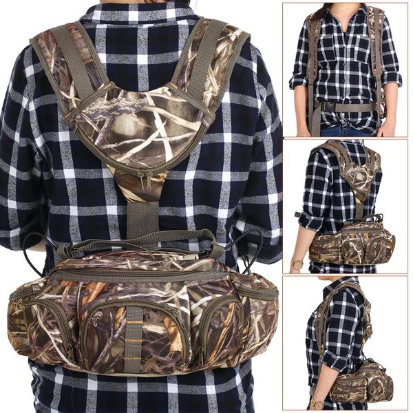 

multifunctional camping bags climbing camouflage bag for outdoor hiking fishing camping sports hunting fanny pack