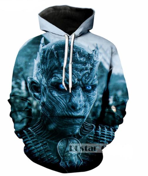 

new fashion couples men women game of thrones 3d print hoodies sweater sweatshirt jacket pullover s-5xl t93, Black