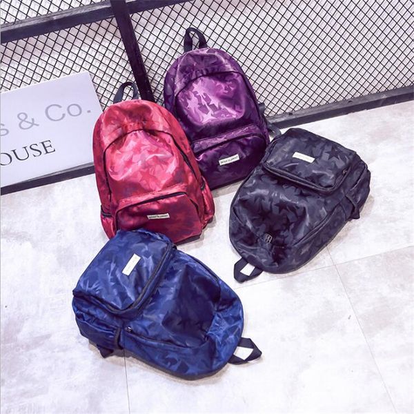 

new arrival 2019 oxford backpack for women school backpacks plaid mini casual daypack feminine camouflage school bag