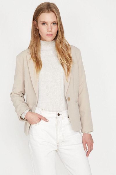 

koton women gray jacket 9kak52720uw, Black;brown