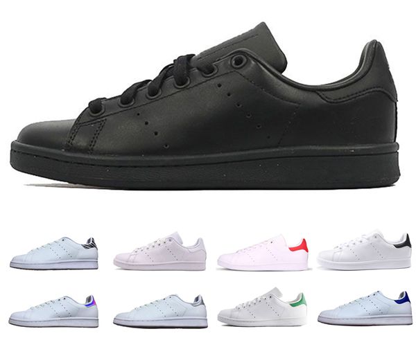 

adidas stan smith Мода Стэн мужчины женщины кожаные кроссовки дизайнер тройной Белый Balck