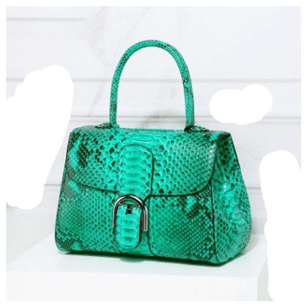 

linshe import python skin female bag new fashion handbag large capacity luxury goods genuine leather women handbag
