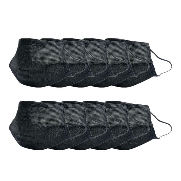 

10pcs washable reusable mouth face mask cover anti-dust haze prodution black