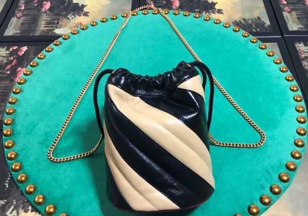 

5a quality 575163 19cm marmonts diagonal mini bucket bag,drawstring closure,with dust bag+box,dhl ing