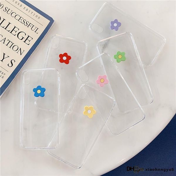 

panya flower mobile phone shell iphonex max creative transparent acrylic huawei p30pro protective cover applicable