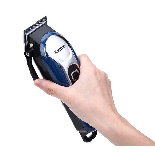 

kemei barber powerful hair clipper led professional hair trimmer for men electric cutter hair cutting machine haircut salon tool