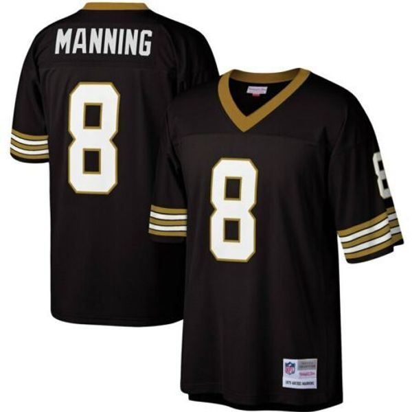 

archie manning #8 mitchell & ness 1979 retired legacy jersey, Gray