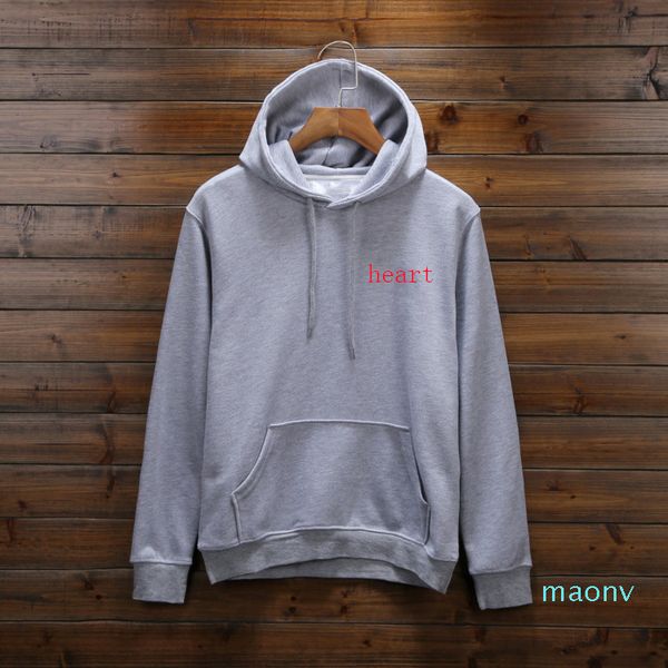 

designer hoodies for men spring mens hoodie sweatshirt loose style fashion tide luxury pullover with heart pattern s-3xl xm08, Black