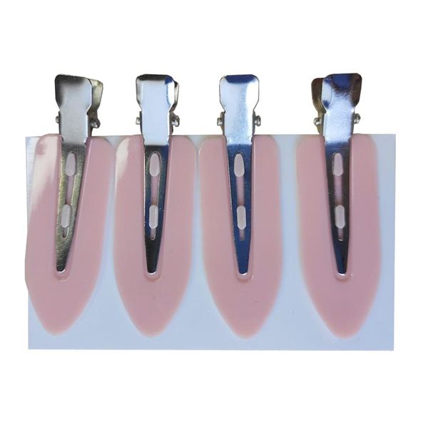 

4pcs no bend seamless curl pin hair clips clamps for makeup hairstyling, Brown