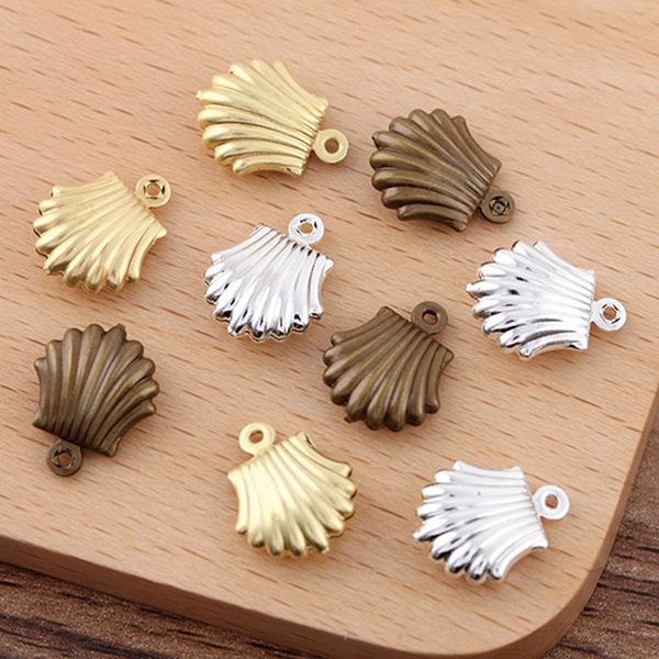 

100 pcs diy bracelet necklace pendant 7*10 mm metal accessories charms for jewelry making, Bronze;silver