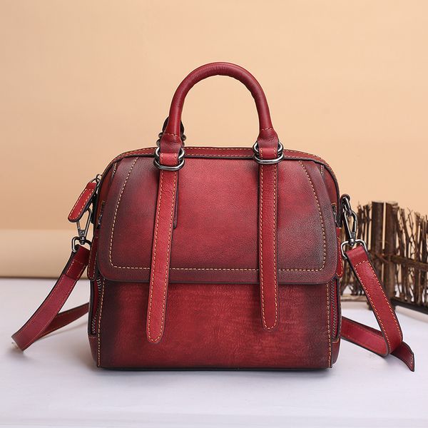 

johnature 2019 new genuine leather totes flap vintage zipper & hasp soft silt pocket versatile women handbags crossbody bags