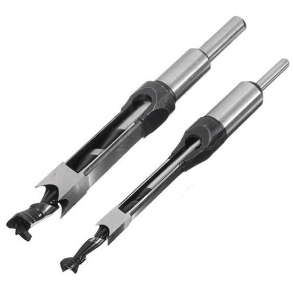 

2pcs wood drill bits квадратное отверстие сверл деревообрабатывающего долбежное зубило зенкер наборы инструментов (3/8 дюйм 1/2 дюйма