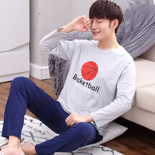 

yidanna cartoon pyjamas sets for men boy long sleeved cotton pajamas sleepwear nightshirt animal plus size in autumn sleepshirts, Black;brown