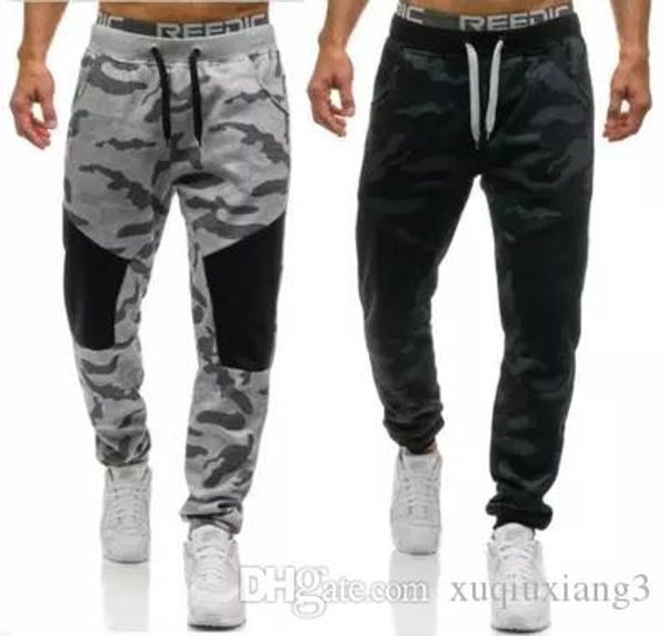 

men casual pants 2018 male brand straight trousers camouflage long pants cotton sweatpants jogger tracksuit funky sweatpants xxl