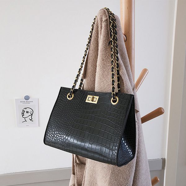 

stone pattern shoulder bag women travel bags leather pu quilted bag female handbags women bags sac a main femme