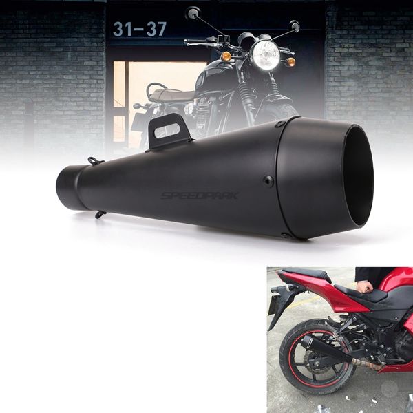 

motorcycle universal exhaust muffler escape pipe 51mm for cbr1000 yamaha r6 motocross pit dirt bike atv utv scooter