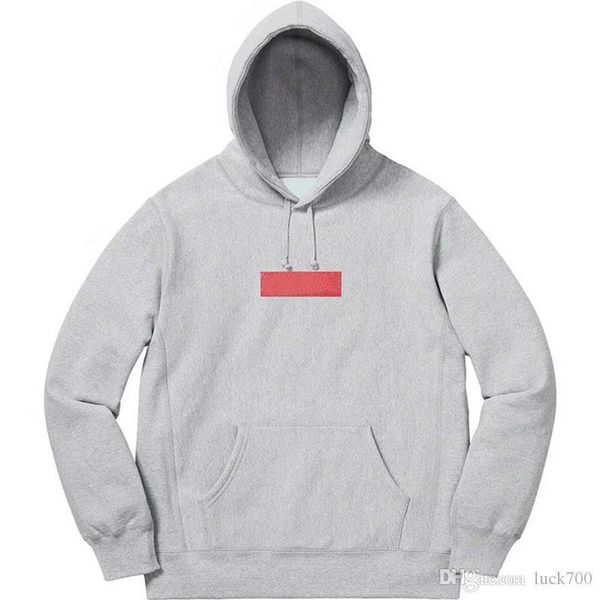 

19fw коробка логотип мужские дизайнерские толстовки роскошные мужчины женщины пары с капюшоном толстовка мужская высокое качество пуловер то, Black