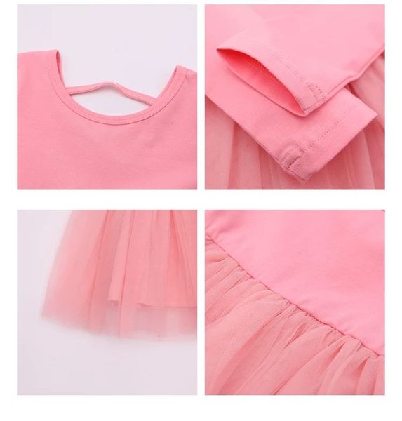 

сладкая детская одежда принцесса стиль платья осень зима детское платье сплошной цвет с длинным рукавом малыш детские платья для девочек lz5, Red;yellow