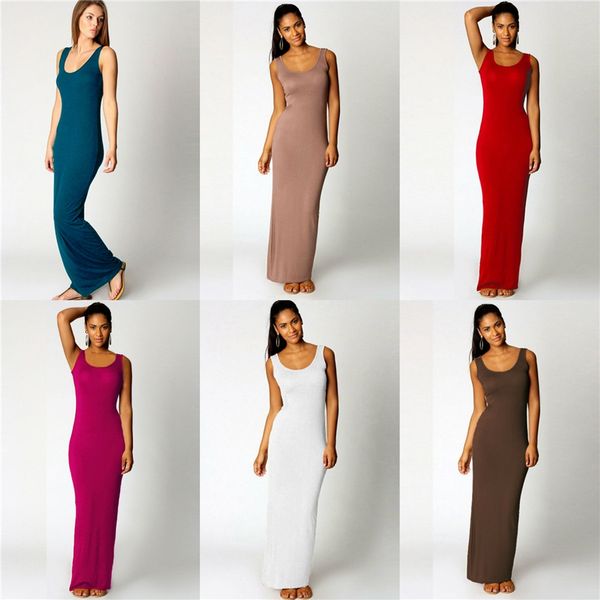 

slim ribbed spaghetti strap bodycon dress sleeveless o-neck sheath women dress backless beach casual dress women #292, Black;gray