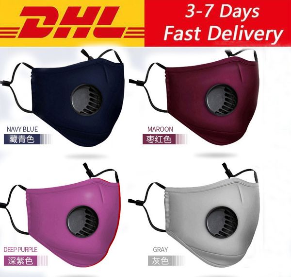 

бесплатная доставка dhl, моющаяся маска пылезащитный и анти-грипп многоразовый респиратор kn95 n95 3m pm2. 5 маска с 2 слоями фильтра защитн