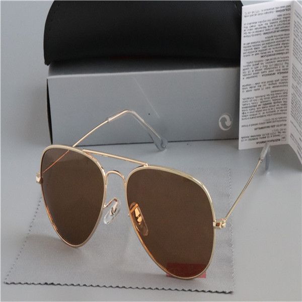 

2020 luxury sunglasses fashion sunglasses vintage pilot uv400 protection mens womens glasses 3025, White;black