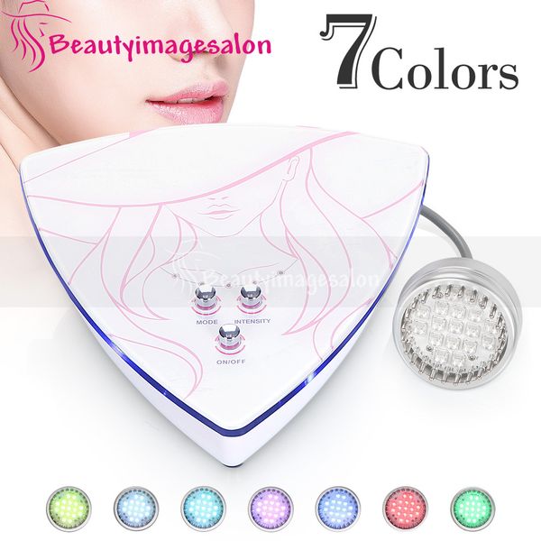 

new arrival mini portable facail lifting with 7 colors pn led therapy micro current skin rejuvenation beauty machine spa