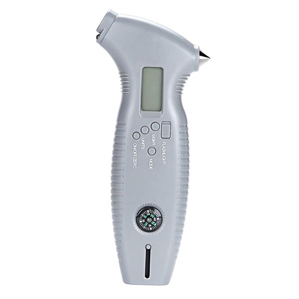 

digital silver tire tyre air pressure gauge auto car tyre tester meter barometers