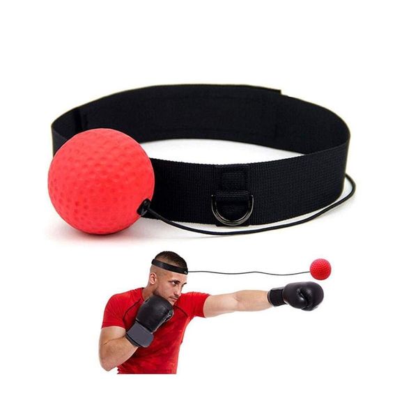 

Boxing reflex peed punch ball ilicone training hand eye coordination with headband improve reaction muay thai exerci e equipment