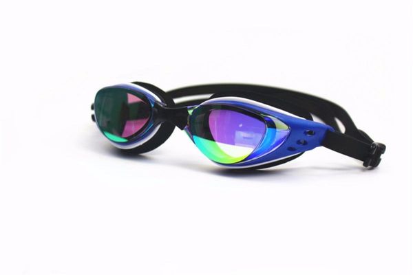 

men women silicone anti fog uv protection swimming goggles myopia electroplate waterproof swim glasses diopter swim eyewear