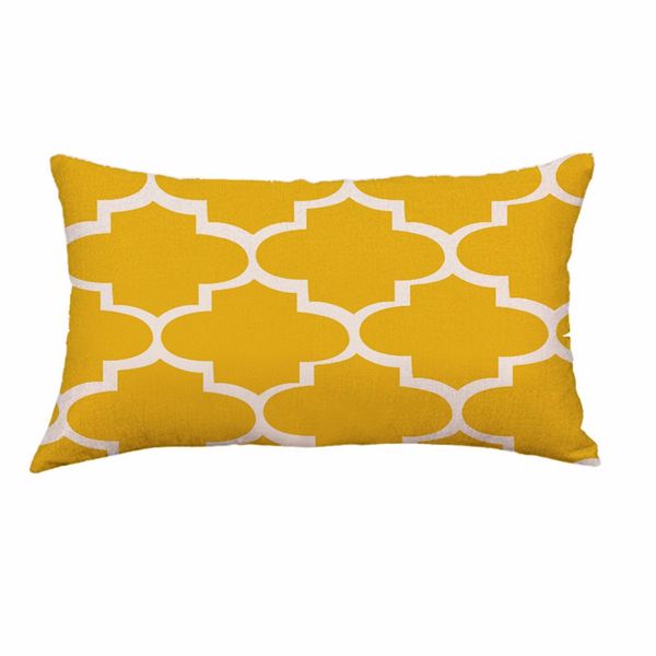 

super soft geometric short plush pillowcase sofa pad set home decoration square linen pillow cases w610