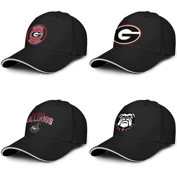 

georgia bulldogs football white logo black for men and women trucker cap design designer custom cool vintage cute unique original hats, Blue;gray