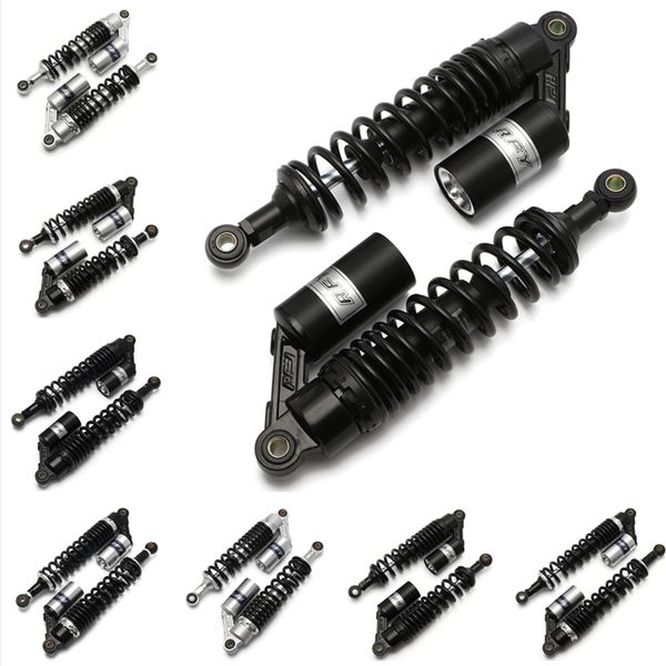 

universal 320mm 340mm 380mm 400mm air absorber rear suspension spring scooter dirt bike gokart quad atv black & silver
