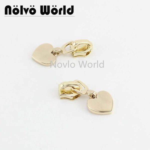 

7 pieces test, 16.5*37mm, metal zipper with 5#nylon head or 5# metal teeth zipper slider zip pull handbag hardware, Black