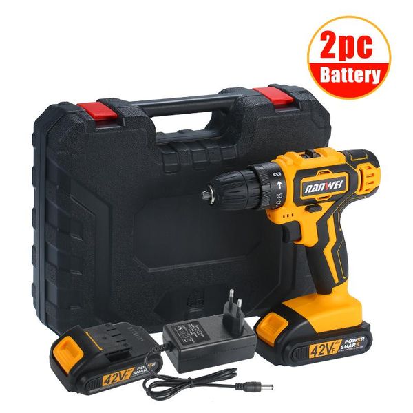 

2-speed cordless drill driver electric screwdriver max 35nm torque variable speed electric drill rechargeable