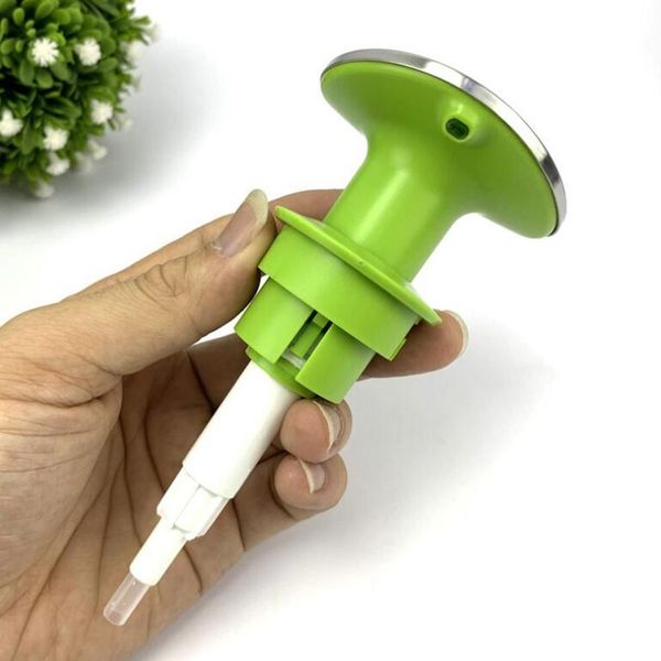 

storage bottle gadgets one-handed soap dispenser stainless steel bottle hand sanitizer bottled kitchen soap bottle home supplies