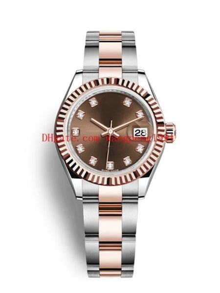 

ladies 12 colour high-quality watch 31mm datejust 279160 279165 278275 279166 279178 278245 asia 2813 movement automatic women watch watches, Slivery;brown