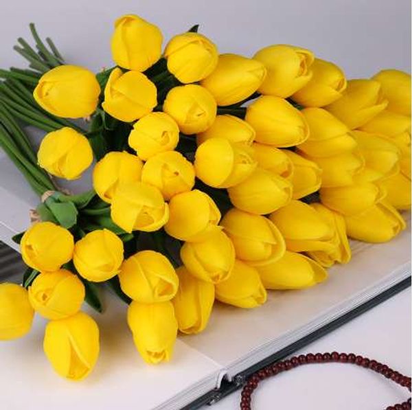 

10 шт. красота Real touch цветы латекс тюльпаны цветок искусственный букет поддельные цветок свадебный букет украшения цветы для свадьбы
