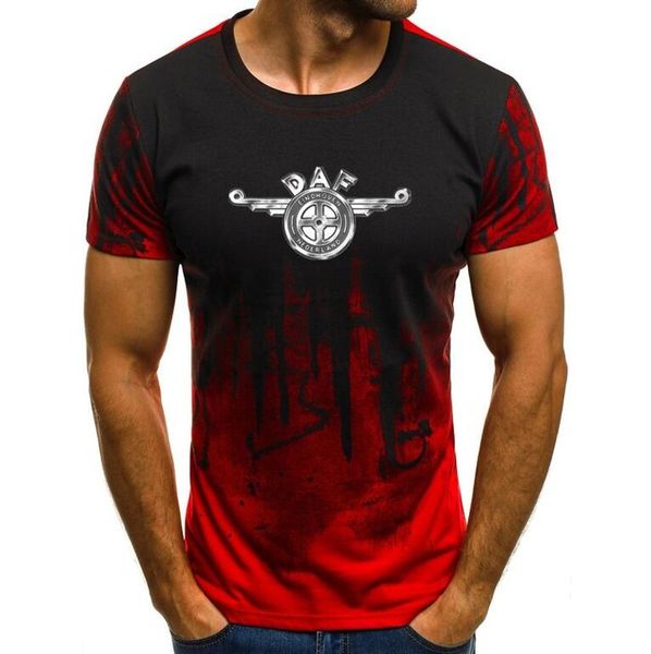 

2020 print t-shirt men gradient color short sleeve beefy muscle basic solid blouse tee shirt casual funny tshirt summer