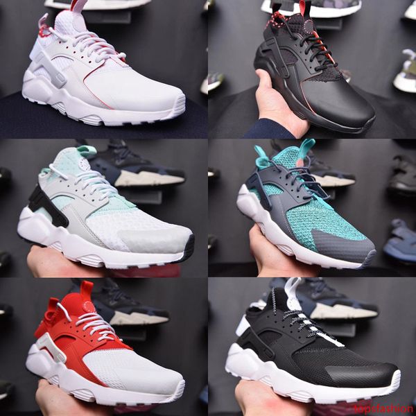 

2019 новый huarache 4 iv ультра кроссовки мода тройной черный белый красный серый huaraches дизайнер кроссовки спорт на открытом воздухе муж