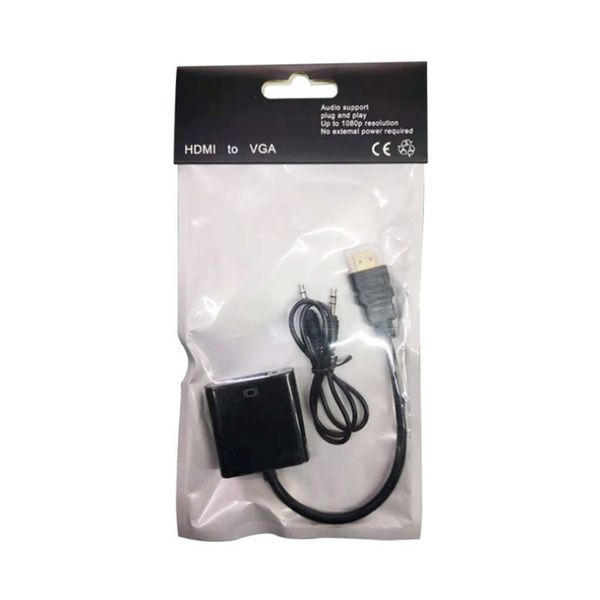 

hdmi в vga с 3,5 мм аудио разъем кабеля видео конвертер адаптер кабель hdcp для xbox 360 ps3 pc планшетный компьютер