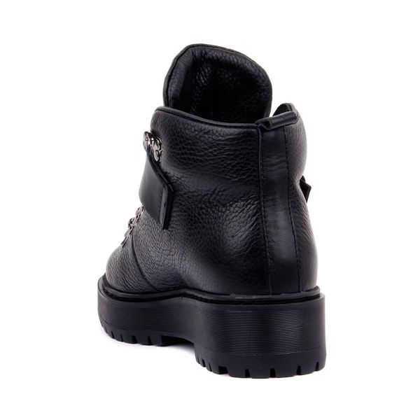 

парус-lakers черная кожа lace-up женщины boots, Black