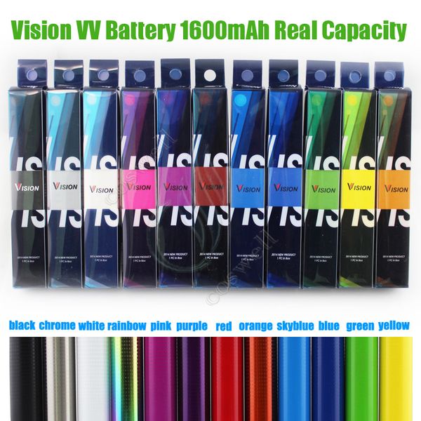 

Top Vision Spinner 2 II 1600mAh ego C Twist Vision2 Battery VV Variable Voltage Adjustable e Cigs Cigarettes Atomizers Cartridges Vape Pen