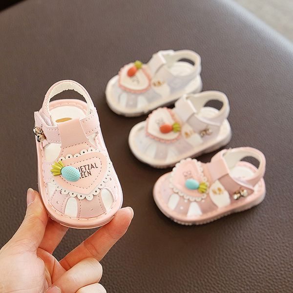 

детские sandal 2020 любовь девушка баотоу детские сандалии 0-1-2 лет сандалии, Black;red