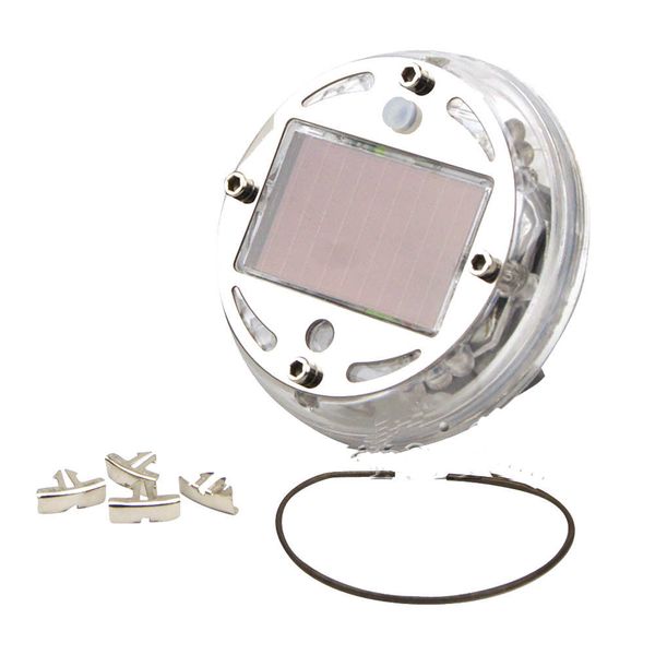 

car 4pcs solar 3color 12-led wheel center cap light lamp neon undercar underglow set