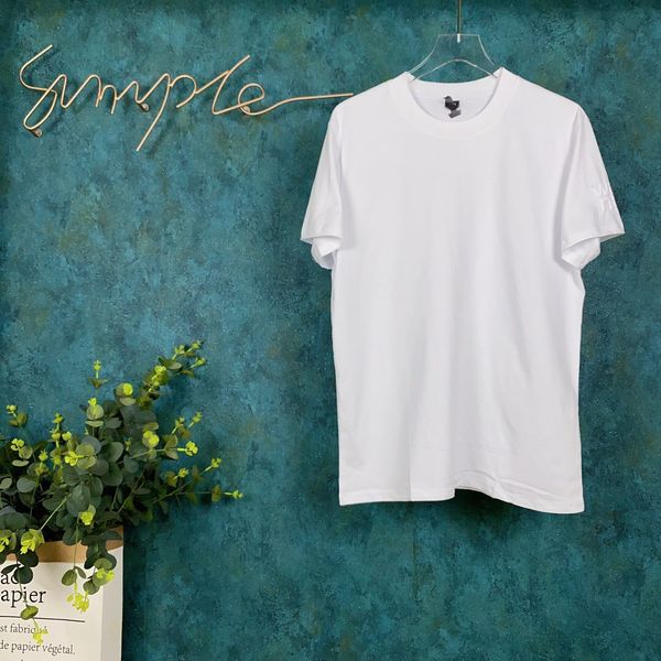 

2020ss весной и летом новый высококачественный хлопок печати короткий рукав круглый шею панель t-shirt размер: -l-xl-xxl-xxxl цвет: черный, White;black