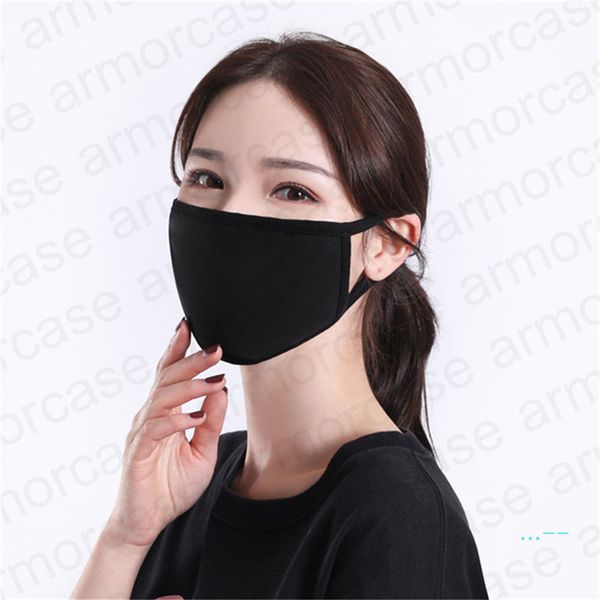 

spring summer 2 layers modal cotton mask ultraviolet-proof breathable face mask washable dustproof mouth-muffle with single pack d42008, Blue