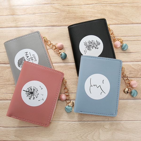 

jiulin new arrival wallet short women wallets zipper purse patchwork fashion panelled wallets trendy coin purse card holder, Red;black