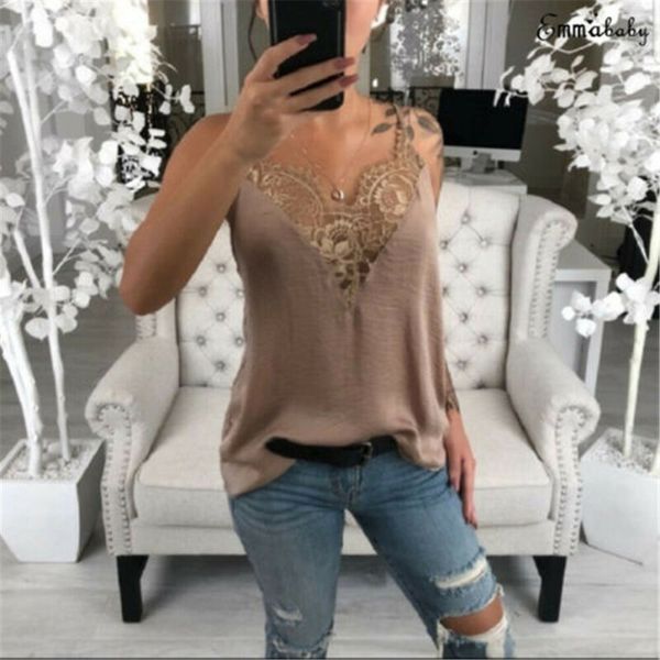 

women blusa feminina clothes strap pullover lace vest sleeveless loose casual v-neck polyester tank shirt femme plus size, White