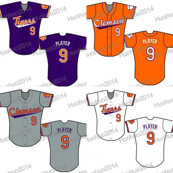 

NCAA Clemson Tigers Custom College Baseball Jersey Women Youth Men White All Stitched Baseball Jerseys Fast Free Shipping