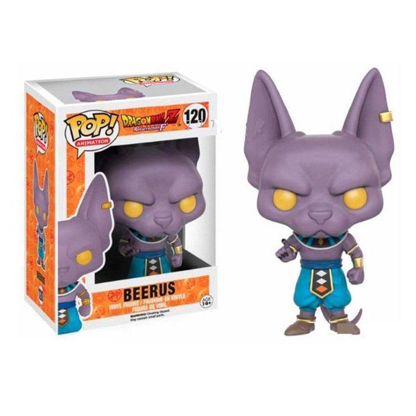 

new funko pop kids toys anime dragon ball z beerus vinyl action figure toy cartoon doll with box kids gift